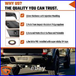 Wide Matte Black Wheel Arches Gloss Fender Flares Kit For Ford Ranger T7 15-2018