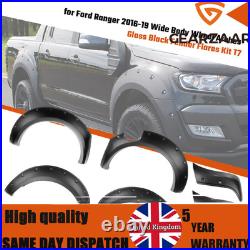 Wide Matte Black Wheel Arches Gloss Fender Flares Kit For Ford Ranger T7 15-2018 Wide Matte Black Wheel Arches Gloss Fender Flares Kit For Ford Ranger T7 15-2018