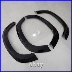 Wide Wheel Arch Fender Flare Trim Kit Set For 2020+ Defender 90 L663 Gloss Black