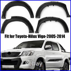 Wide Wheel Arches Black Fender Flares Body Kit For 2005-2014 Toyota Hilux Vigo