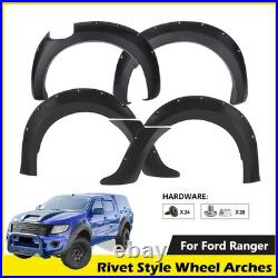 Wide Wheel Arches Extensions Fender Flares for Ford Ranger T6 2012-2014 Body Kit