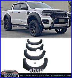 Wide Wheel Arches Fender Flare Upgrade Kit Black For Ford Ranger T8 2019-2022