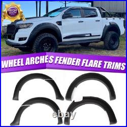 Wide Wheel Arches Fender Flares Body Kit Black For Ford Ranger T7 2016-2018 UK
