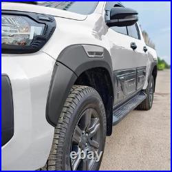 Wide Wheel Arches Fender Flares Body Kit Black For Toyota Hilux Revo 2015-2019