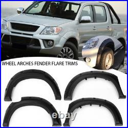Wide Wheel Arches Fender Flares Body Kit Black For Toyota Hilux Vigo 2005-2014