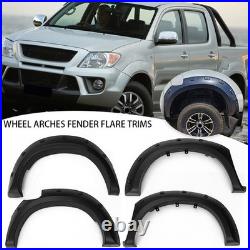Wide Wheel Arches Fender Flares Body Kit For 2005-2014 Toyota Hilux Vigo Black