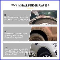 Wide Wheel Arches Fender Flares Body Kit for Ford Ranger 2016-2022 4Door Pickup