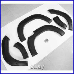 Wide Wheel Arches Fender Flares Kit Matte Black For Toyota Hilux Revo 2015-2019