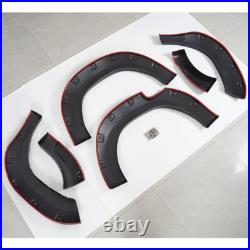 Wide Wheel Arches Fender Flares Kit Matte Black For Toyota Hilux Revo 2015-2019