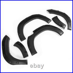 Wide Wheel Arches Fender Flares Kit Matte Black For Toyota Hilux Revo 2015-2019