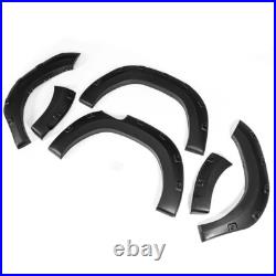 Wide Wheel Arches Fender Flares Kit Matte Black For Toyota Hilux Revo 2015-2019