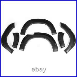Wide Wheel Arches Fender Flares Kit Matte Black For Toyota Hilux Revo 2015-2019