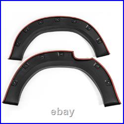 Wide Wheel Arches Fender Flares Kit Matte Black For Toyota Hilux Revo 2015-2019