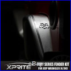 Xprite Monster Front & Rear Aluminum Fender Kits for Jeep Wrangler 2007-2017 JK
