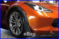 Z06 CARBON FIBER Front Wheel Trim Fender Flare Extension For 14-Up Corvette C7